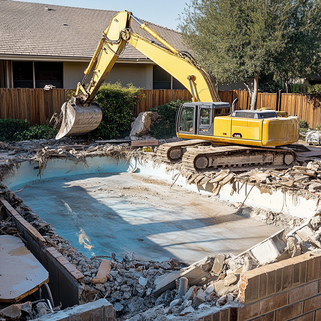 pool demolition